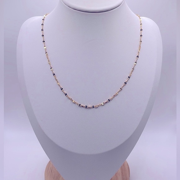 18K Gold Plated Thin Rope Chain Necklace - Picture 3 of 6